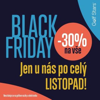 Jenom u nás celý LISTOPAD -30% na vše Listopad je ideální čas doplnit svou golfovou výbavu za skvělé ceny! Připravili jsme...