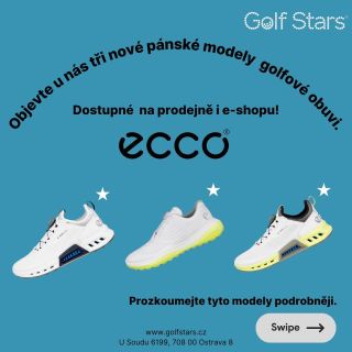 Tři nové páry pánských golfových bot! 👟⛳️ Nenechte si ujít tuto příležitost a navštivte nás na naší prodejně a e-shopu...